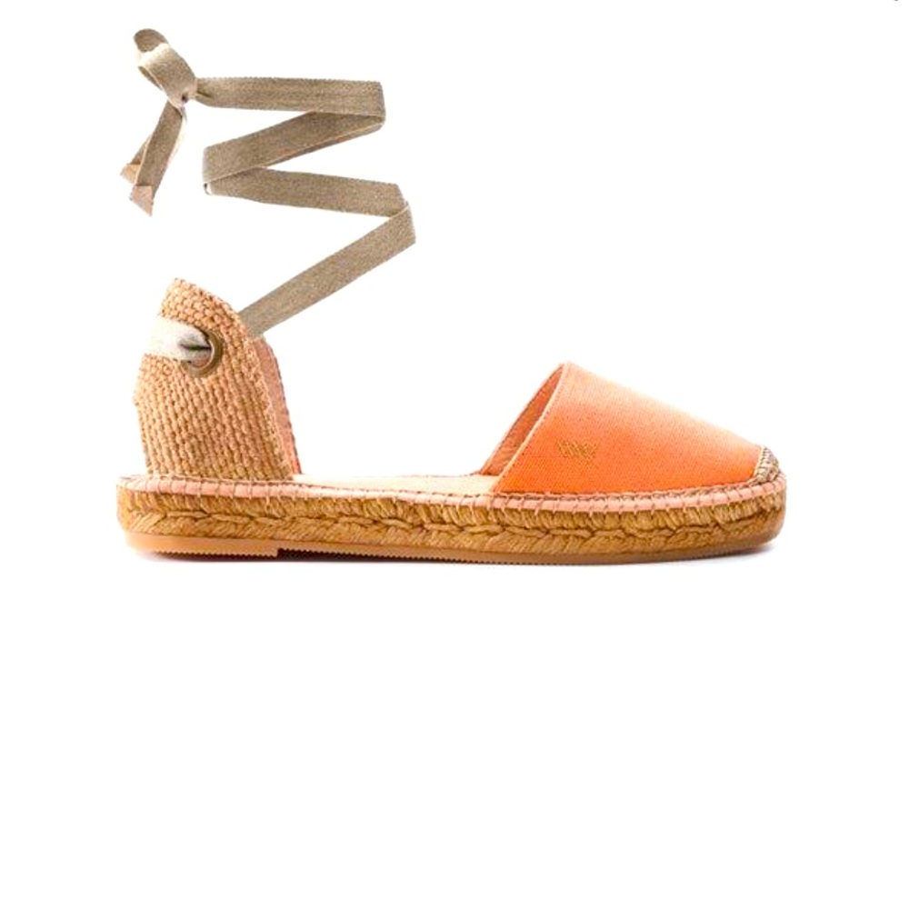 NWT Viscata Barcelona Candell Limited Edition Canvas Espadrille Flats, Lipstick